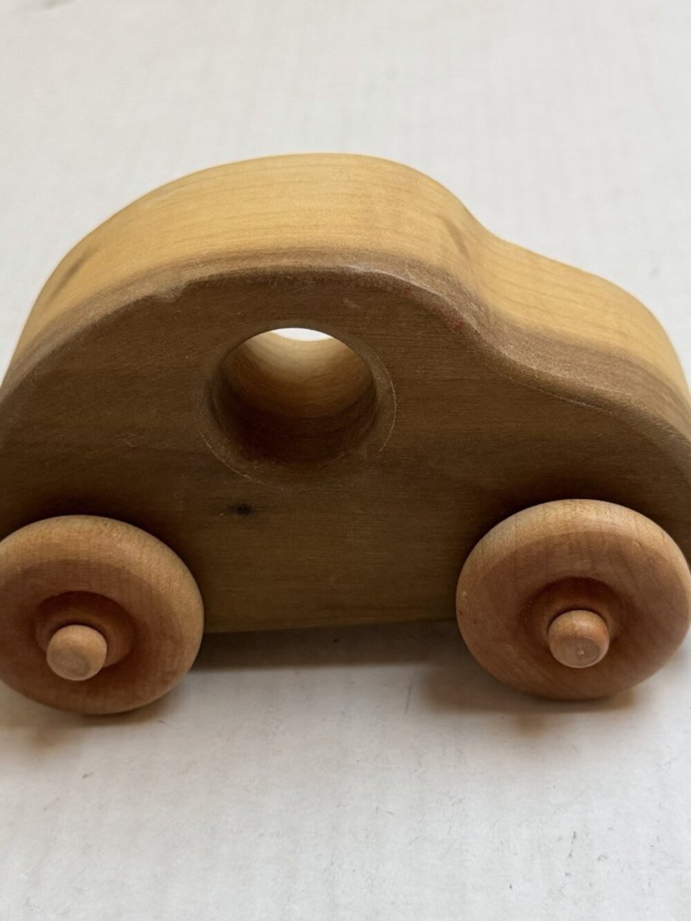 Handmade Wooden Toy Car Montessori Push Vehicle‎ Solid Wood Natural Gift